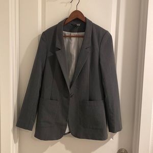H&M Grey Boyfriend Blazer Size: 6